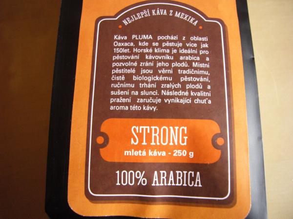 CZ text Pluma Altura Organico 100% Arabica 250g